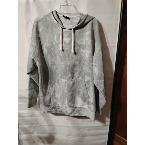 Nike Dri-Fit pullover hooded size lg gray white camo print work school activewea - Picture 1 of 6